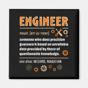 Imán Definición de ingeniero divertida ingeniería nerd