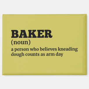 Imán Definición de Kitchen Humor Baker