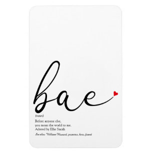 Imán Definición de la base de amor rojo de guiones