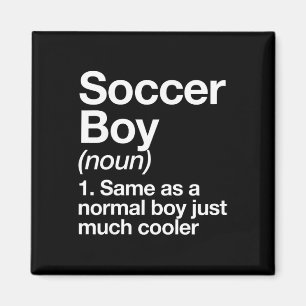 Imán Definición de Niño de Fútbol Divertido Deportes