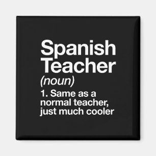 Imán Definición de profesor de español Divertido Byck I