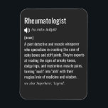 Imán Definición de reumatólogo<br><div class="desc">Clásica definición de reumatólogo para que todos los superreumatólogos aprecien su trabajo,  les hagan sonreír en su cumpleaños,  navidades,  día del padre,  día de la madre,  día de gracias o cualquier otra ocasión. Para los entusiastas de la reumatología</div>
