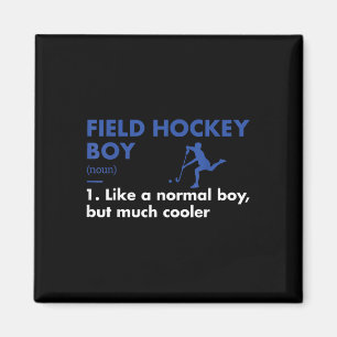 Imán Definición de Sport Boy Hockey sobre césped 
