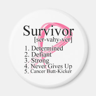 Imán Definición de superviviente - Cáncer de Mama