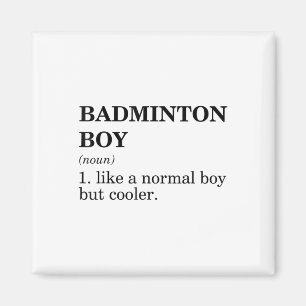 Imán Definición de sustantivo chico de bádminton Lanzad
