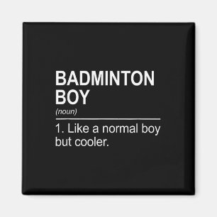 Imán Definición de sustantivo chico de bádminton Lanzad