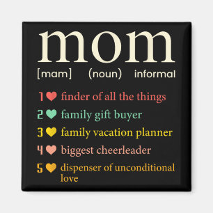 Imán Definición de sustantivo de mamá Día de las madres
