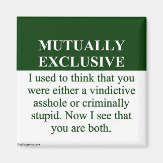 Imán Definición del significado de "Mutuamente excluyen