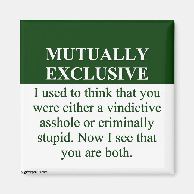 Imán Definición del significado de "Mutuamente excluyen (Frente)