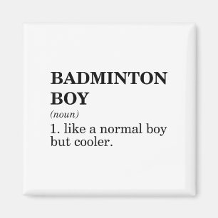 Imán Definición del sustantivo Badminton Boy Noun Shutt
