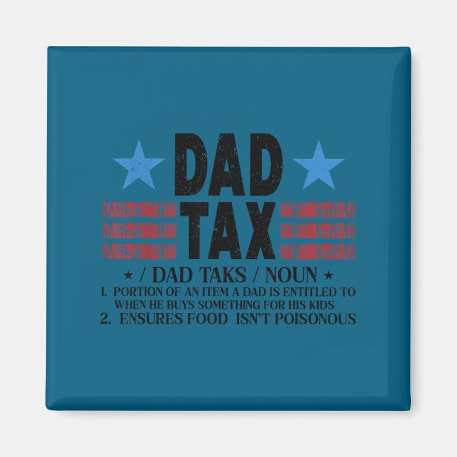 Imán Definición divertida de impuesto de papá diseño de (Frente)
