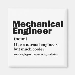 Imán Definición divertida de ingeniero mecánico Ingenie