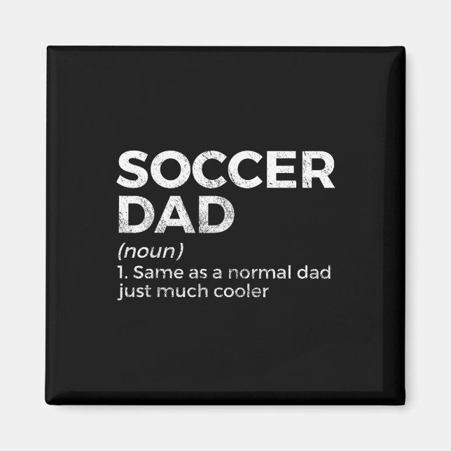 Imán Definición divertida de papá de fútbol (Frente)