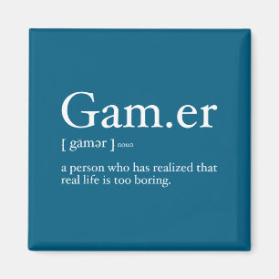 Imán Definición divertida de videojuegos para jugadores