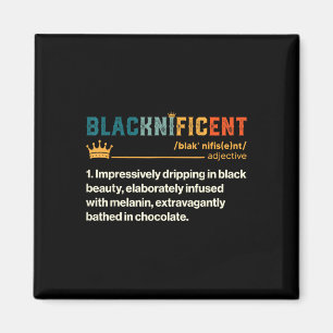 Imán Definición negra del orgullo negro africano Melan