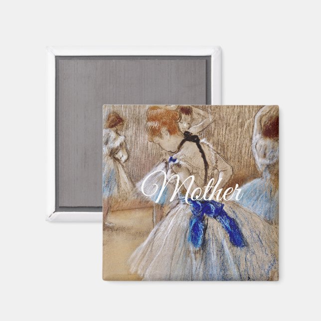 Imán Degas Dancer With Blue Ribbon  (Anverso/Reverso)