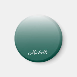 Imán Degradado oscuro personalizado verde
