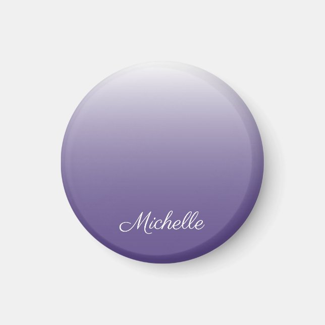 Imán Degradado oscuro ultravioleta personalizado (Frente)