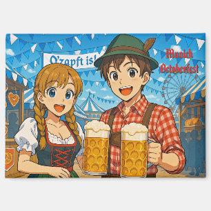 Imán Degustación de cerveza durante el Oktoberfest en M