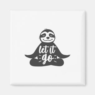 Imán Deja ir Regalo de Yoga de Perezoso Yogi 