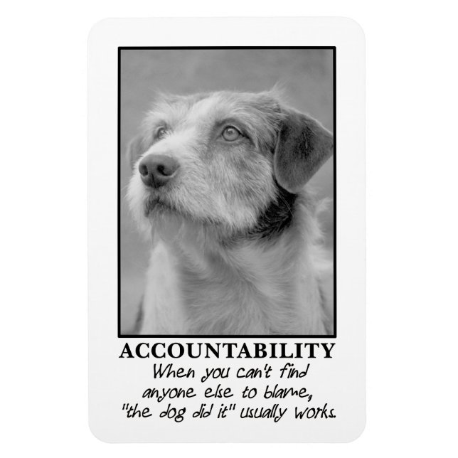 Imán Deja que el perro se haga cargo de tus pedos (Vertical)