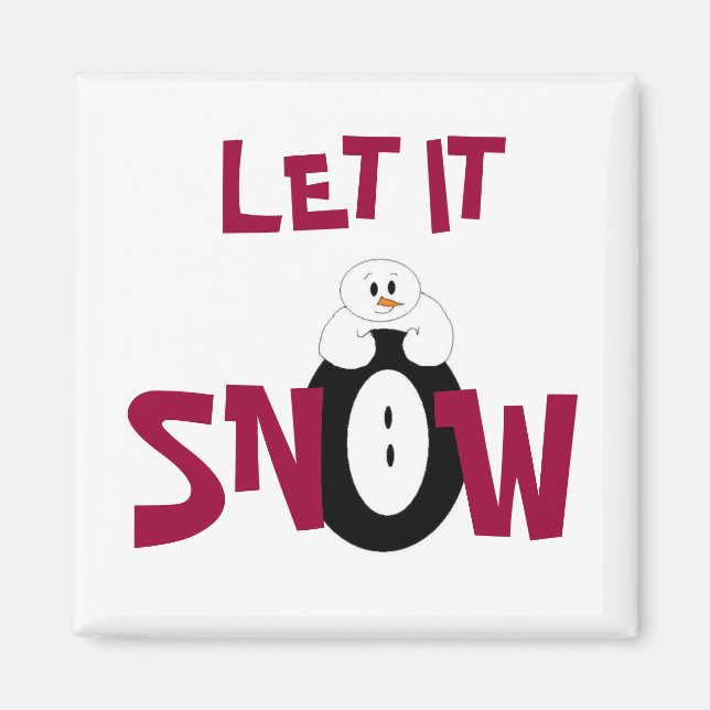Imán Deja que nieve... (Frente)