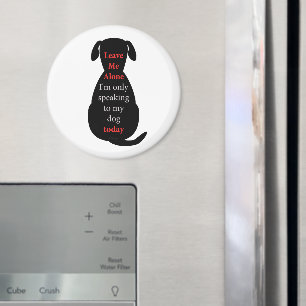 Imán Déjame solo, solo estoy hablando con mi perro hoy.