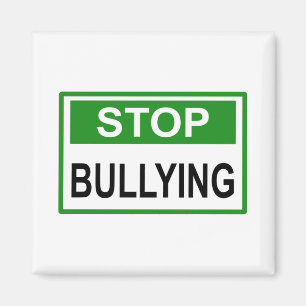 Imán Dejar de bullying Rótulo green