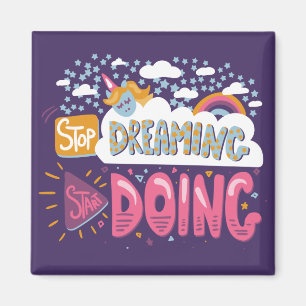 Imán Dejar de soñar, empezar a hacer añil