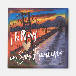 Imán "Dejé Mi Corazón En San Francisco" Fridge Magnet