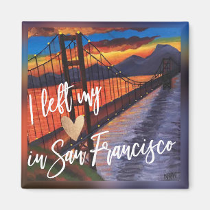 Imán "Dejé Mi Corazón En San Francisco" Fridge Magnet