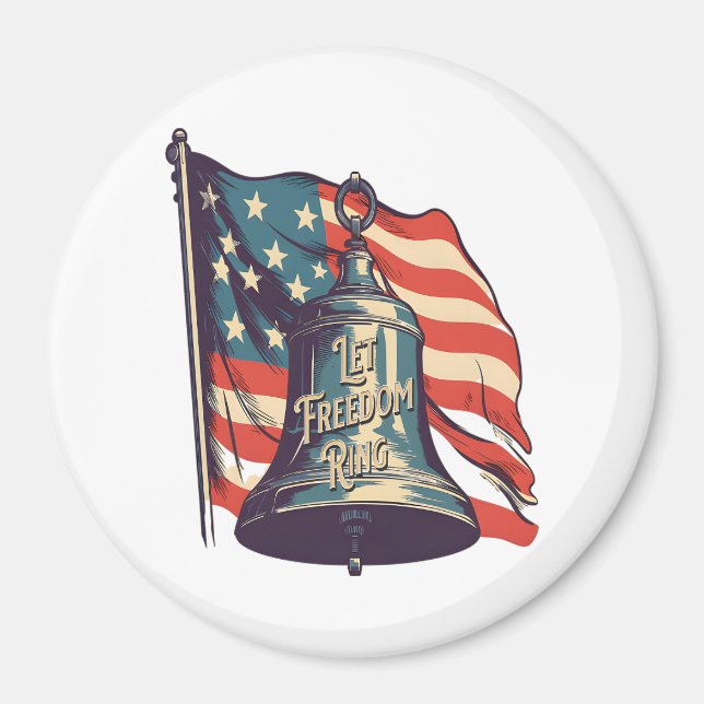 Imán Dejemos que la libertad suene divertida eslogan (Frente)