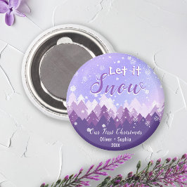 Imán Dejemos que nieve, nieve, la nieve, la navidad