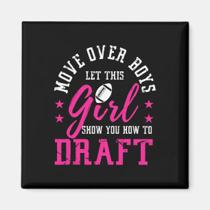 Imán Dejen Paso Chicos Lindo Fantasy Football Mujeres D