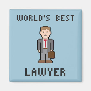 Imán del abogado del mundo del pixel el mejor