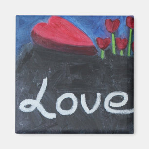 IMÁN DEL AMOR DE LA TARJETA DEL DÍA DE SAN