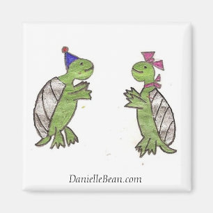 Imán del amor de la tortuga