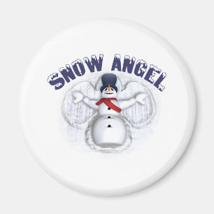 Imán del ángel de la nieve