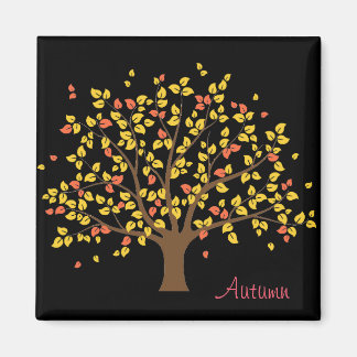 Imán del Árbol de Oro de Otoño