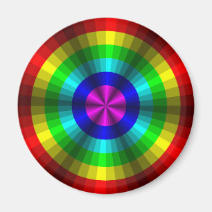 Imán del arco iris de la ilusión óptica