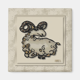 Imán del aries del Rótulo del zodiaco