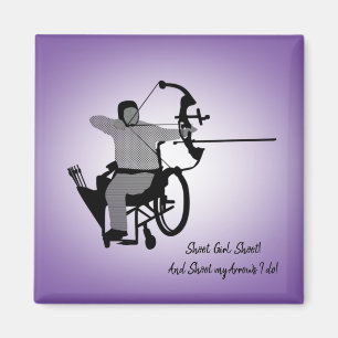 Imán del Arquero Musulmán Chica curvado