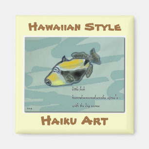 Imán del arte del Haiku del apua'a de