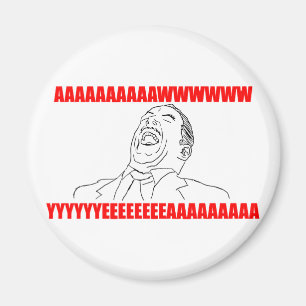 Imán del awwww rofl cómico del lol de la rabia sí