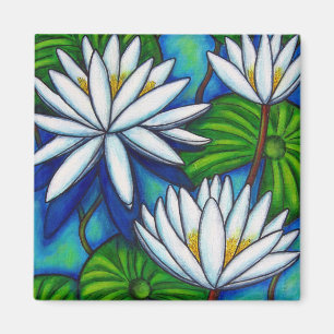 Imán del azul de Nympahaea