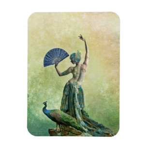 Imán del bailarín del pavo real