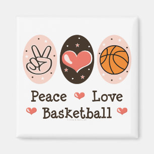Imán del baloncesto del amor de la paz