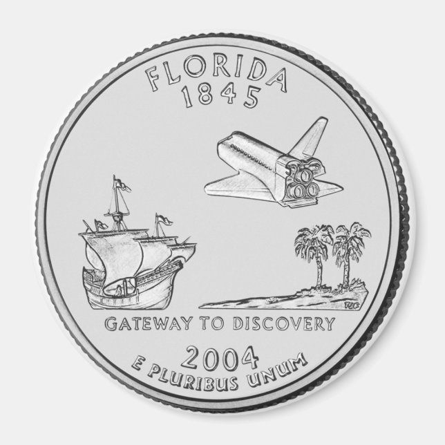 Imán del Barrio Estatal de Florida de 2004 (Frente)