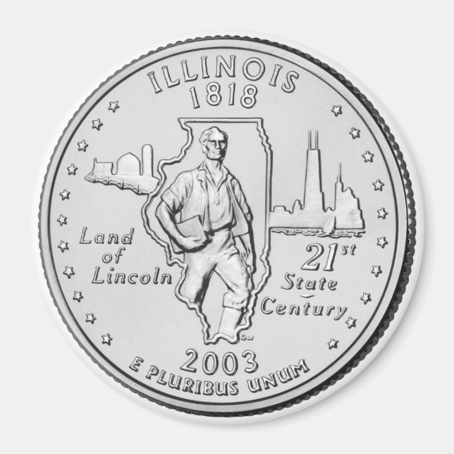 imán del Barrio Estatal de Illinois 2003 (Frente)