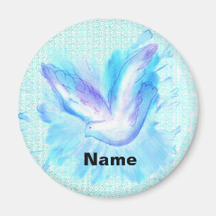 Imán del boda de vuelo de la paloma